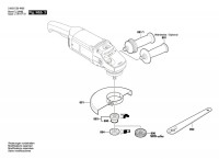 Bosch 3 603 C59 W06 Pws 1900 Angle Grinder 230 V / Eu Spare Parts